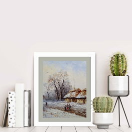 Wallity Cuadro decorativo enmarcado Multicolor BCT-001